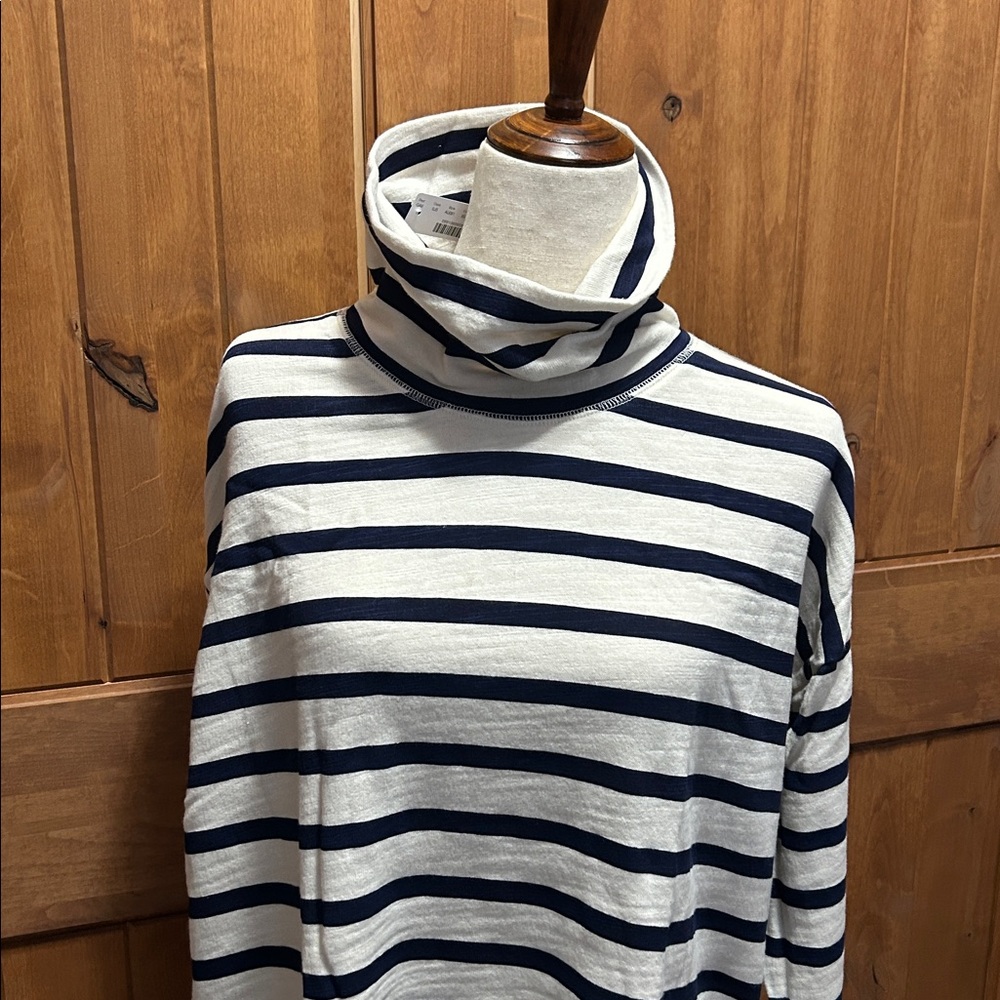 NWT JCrew Vintage Cotton Terry Turtleneck Soft Cottage Preppy Coastal Size XL - Picture 10 of 10